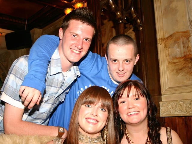 Having fun at the Mega Bingo Leaving do are Clare Louise Quilty Lisa Mellarky Conor McCallion and Ryan Browne 8499dd : .