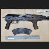 An AK-47 variant recovered on Tuesday.