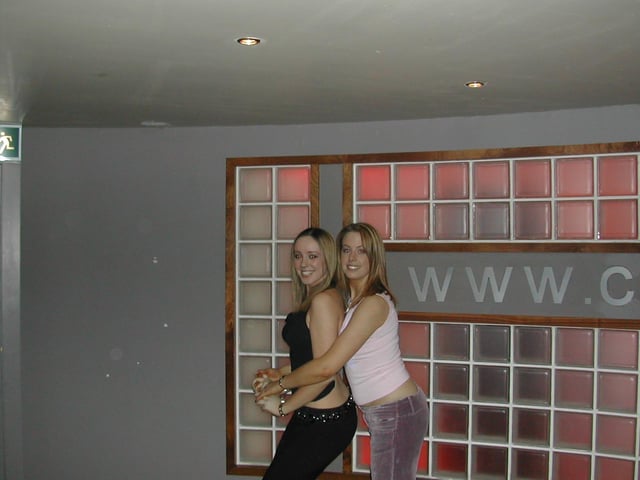 Counting down from 10 at a New Year's Eve party in Sugar nightclub, back in 2001.