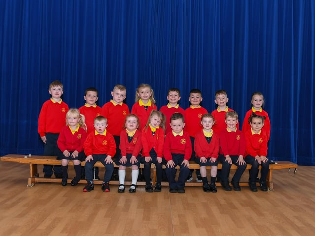 Mrs Crampsey’s P1 class at Steelstown Primary School.