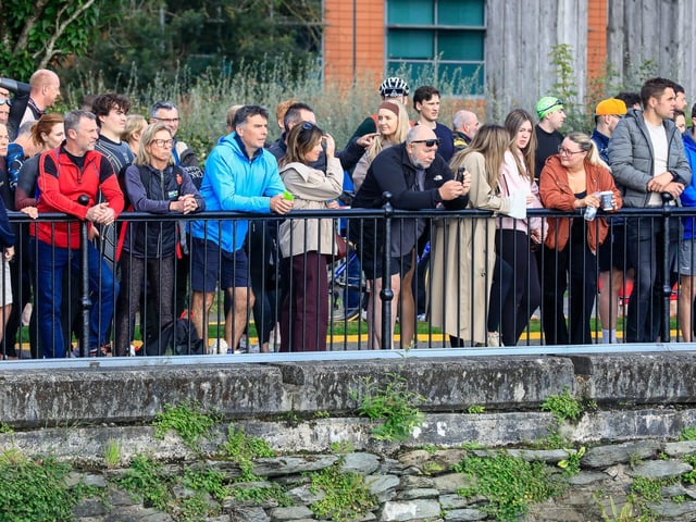 Crowds watch the Europe Traithlon Cup on Saturday. (Photo - Tom Heaney, nwpresspics)