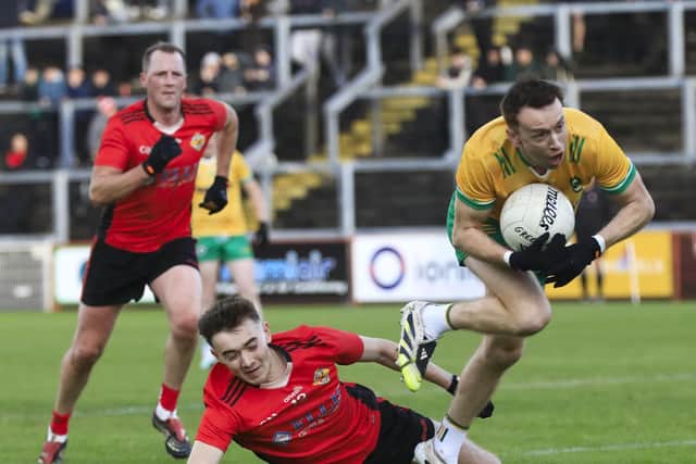 Action from the Green lough v Desertmartin McFeely Group Derry Club Intermediate Championship final held in Celtic Park, on Sunday. (Photo - Tom Heaney, nwpresspics)