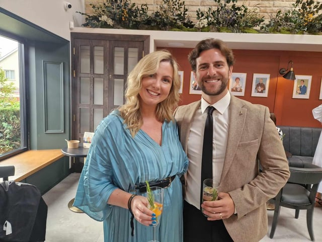 Social media star Eric Roberts, with his wife Niamh.