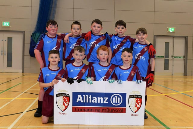 St John’s Primary School, winner of the Shield at last week's City Primary Schools' Indoor football Championshps. Photo: George Sweeney