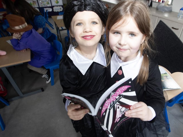 Steelstown Primary 2 pupils Thora and Ellie love reading with their favourite being Isadora Moon.