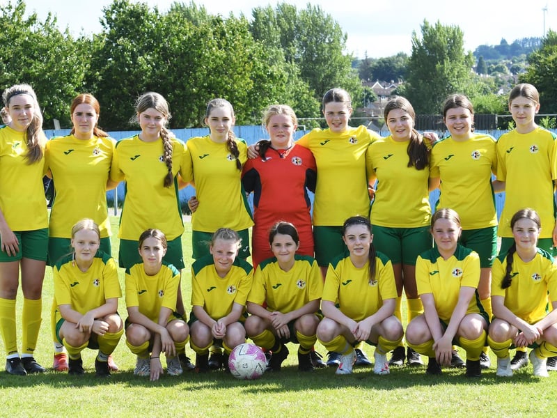 The Donegal Women's League team which faced Surf Select (USA) in the O'Neills Foyle Cup Girls Under-15's final at Wilton Park.