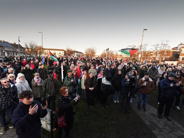 Some of the attendance at the Bloody Sunday March for Justice. Photo: George Sweeney
