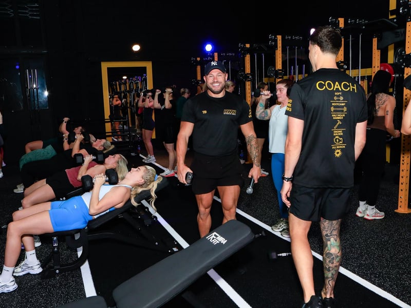 Tony Boyce, proprietor taking a class at the Opening of Hard Work Works Gym in Ballinaska Business Park on Sunday morning. (Photo - Tom Heaney, nwpresspics)