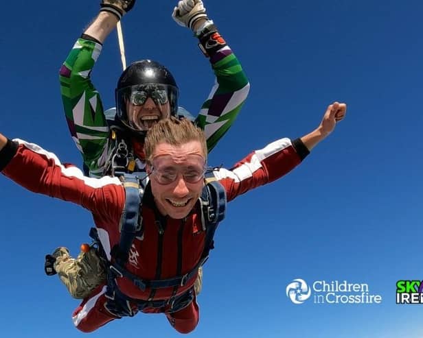 The Children in Crossfire skydive will take place from Skydive Ireland in Garvagh.