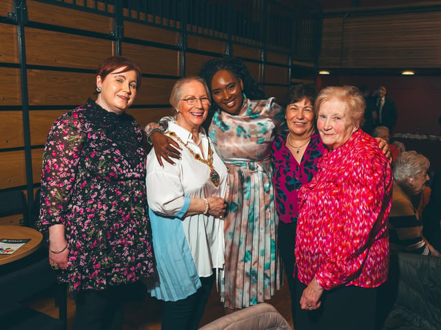 Derry City & Strabane District Council Mayor Lilian Seenoi-Barr pictured with Leanne Colhoun, Jean Sayers, Noeleen Holden and Florence Colhoun. : .