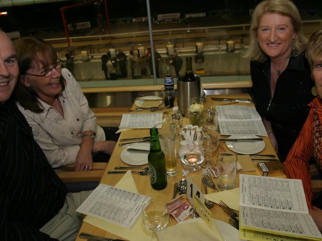 Late night at the Lifford races with friends and family.