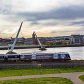 The incident occurred on a train to Derry.