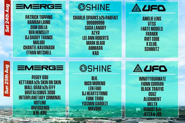 Emerge 2024 set list.