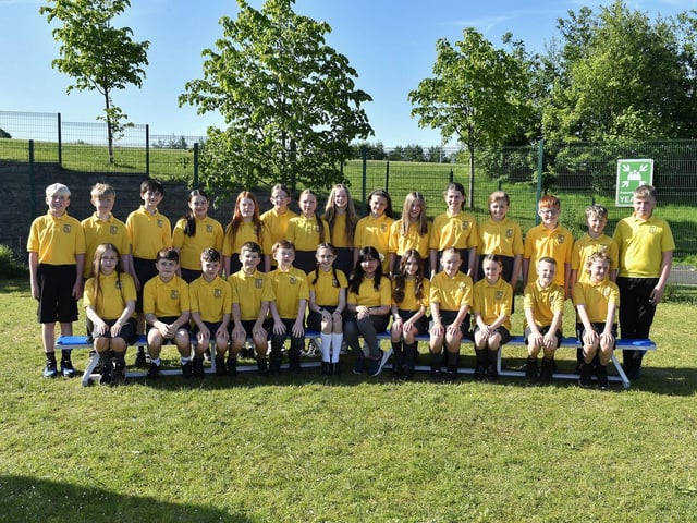 Miss Kee's P7A class at Ebrington Primary School.