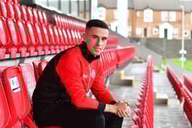 Midfielder Jordan McEneff believes he made the right choice to move to Larne from his hometown Derry City.