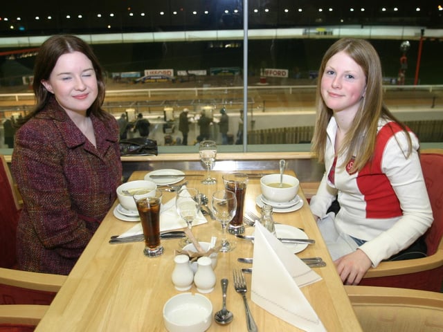 Out and about at the Lifford dog track in early 2004.