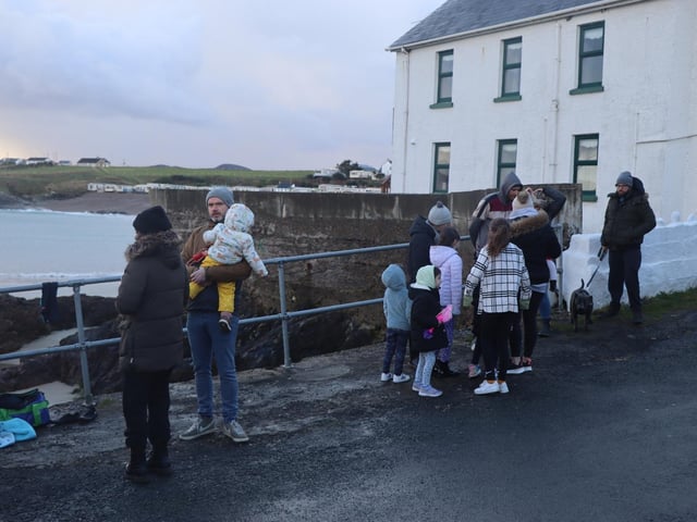 Malin Head Community Christmas Day Swim at Portmor Beach.