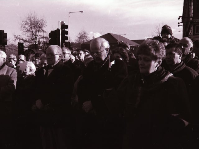 Peace Rally held at the Guildhall Square back in 1996.