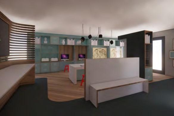 Proposed visual image of gallery 6 in the new DNA maritime museum