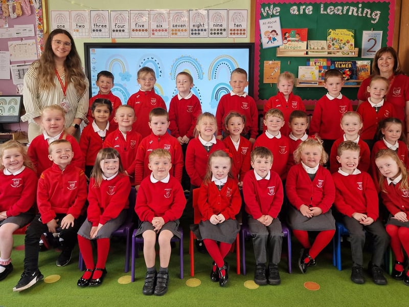 Miss Bresland's Drumachose Primary School P1 class.