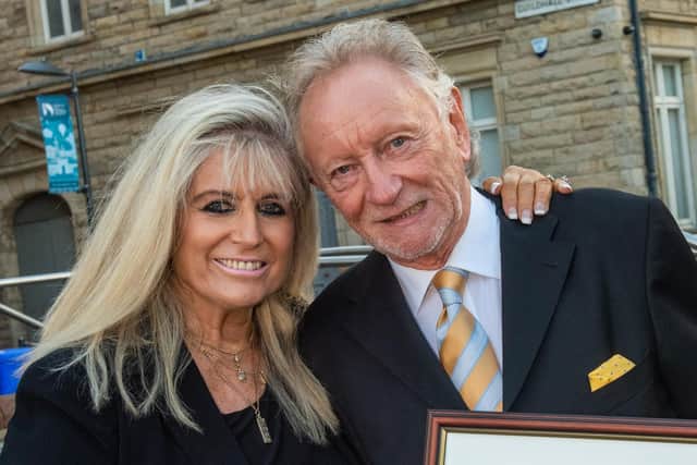 Phil Coulter who has received the Freedom of Derry pictured with his wife Geraldine. Picture Martin McKeown. 07.10.22