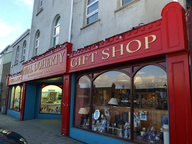 Neal Doherty Jewellers and Gift Shop, Carndonagh 2003.