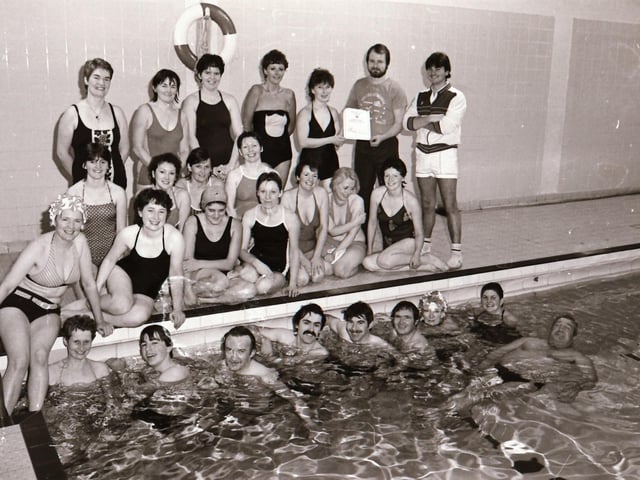 A December swim for the Complex Swimmers club back in 1984.
