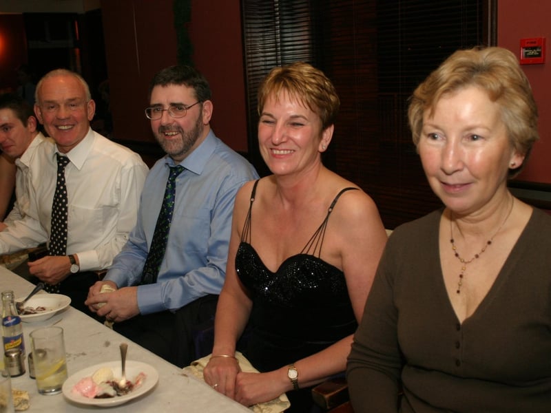 Christmas parties in Derry in December 2003.