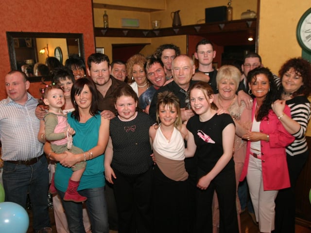 Party celebrations back in April 2004.