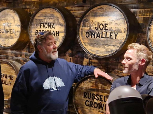 Russell Crowe and Ronan Keating.