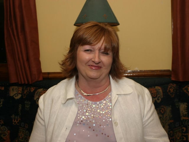 Party celebrations back in 2004: Elizabeth Gallagher.