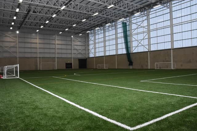 The massive new indoor facilities at CLG Sean O’Dubhlain at Creggan.