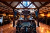 The interior of the bar at Da Vinci's