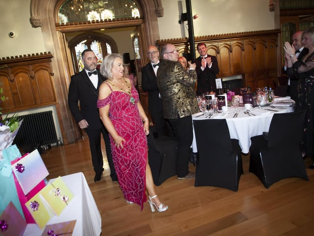 Councillor Sandra Duffy hosted the annual Mayor's Ball in the Guildhall on Friday in aid of the Mayor's chosen charity, First Housing Aid and Support Services.