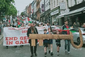 There was large attendance at a march of remembrance to mark the 76th anniversary of the Palestinian Nakba at the weekend.