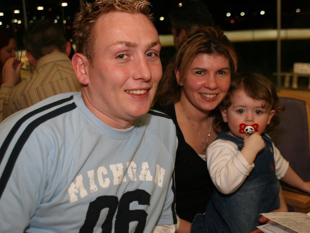 Derry and Donegal people enjoying the Lifford Races in February 2005.