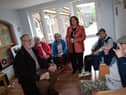 Mayor Logue pictured during her visit to the House in the Wells Annual Barbecue on Friday.