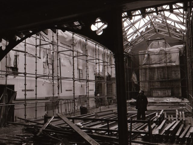 Removations at St Columb's Chapel Road and the view from there out over Derry.