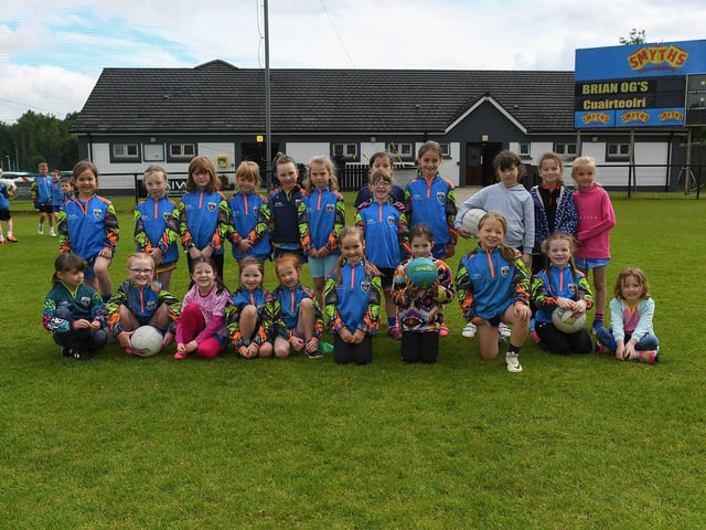 Children pictured at the Steelstown Brian Ogs Cul Camp. Photo: George Sweeney