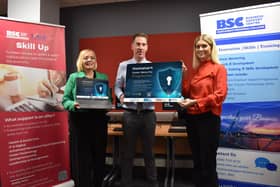 Sinead Hawkins, Business Development Manager, NWRC Thomas Moore, Curriculum Manager, Computing NWRC and Jane Fleming, Business Development Executive, NWRC