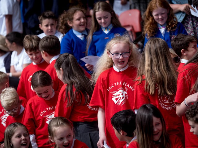 The annual Fan the Flame mass was celebrated recently in Celtic Park for pupils who recently made their confirmation.