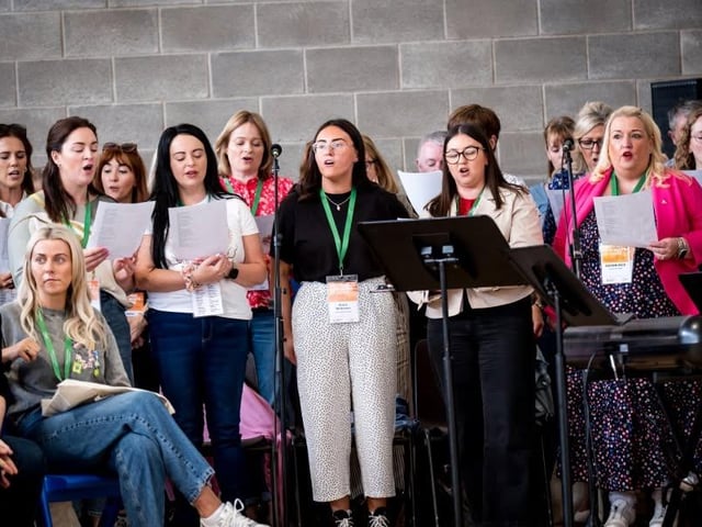 Singers performing during the Derry Diocese conference.