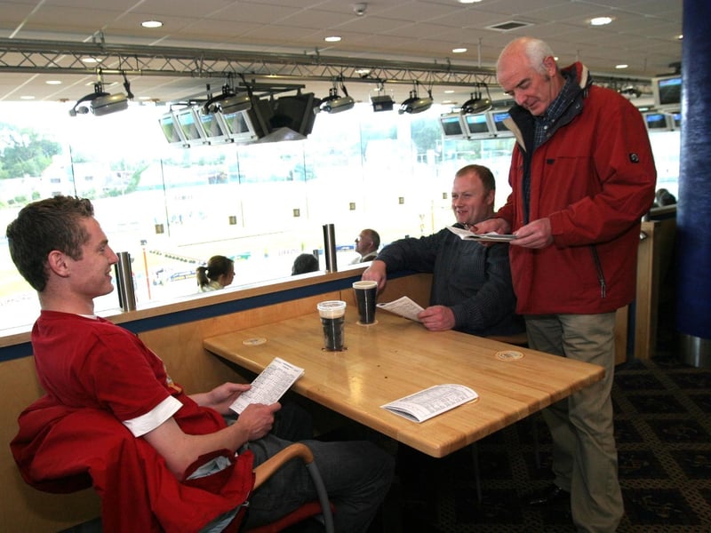 A night out at the Lifford dog track in July 2004.