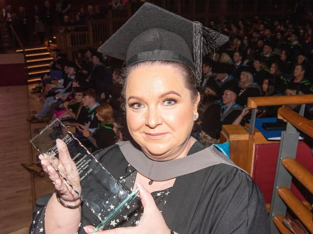 Award for Professional Development in leading and managing within the Early Years went to Aisling Donnelly from Buncrana at NWRC’s Higher Education Graduation Ceremony.