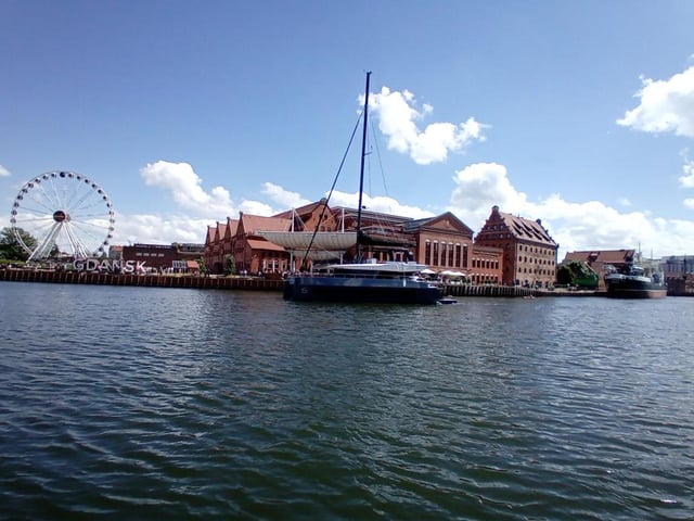 The picturesque port city of Gdansk sits on the majestic Motlawa river.