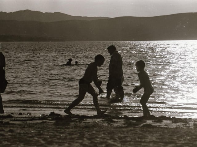 A seaside scene.