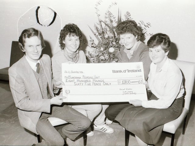 Cheque presentation for Buncrana Nursing Unit.