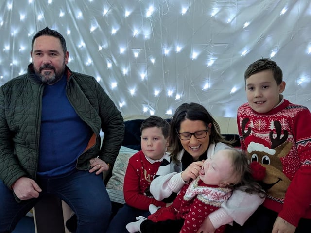 Visitors from the Western Trust's Children’s Disability Service enjoying an amazing Santa experience evening at Destined.