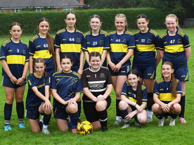 The Don Boscos Blues girls under-14's team pictured at Clooney Park West.