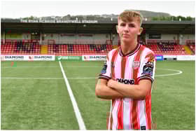 HOME IS WHERE THE HEART IS . . . Derry City teenager Glenn McCourt.